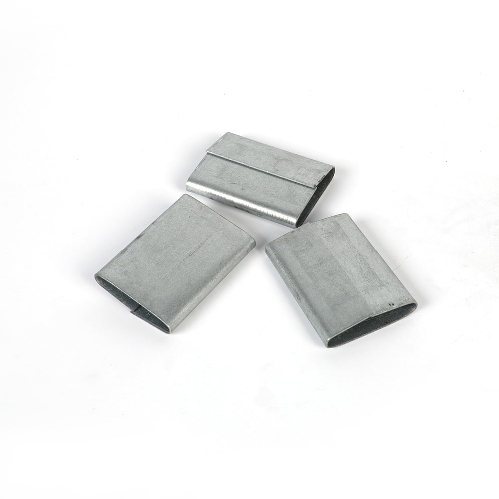 Boucle d'emballage galvanisée semi-ouverte Joint de feuillard en acier