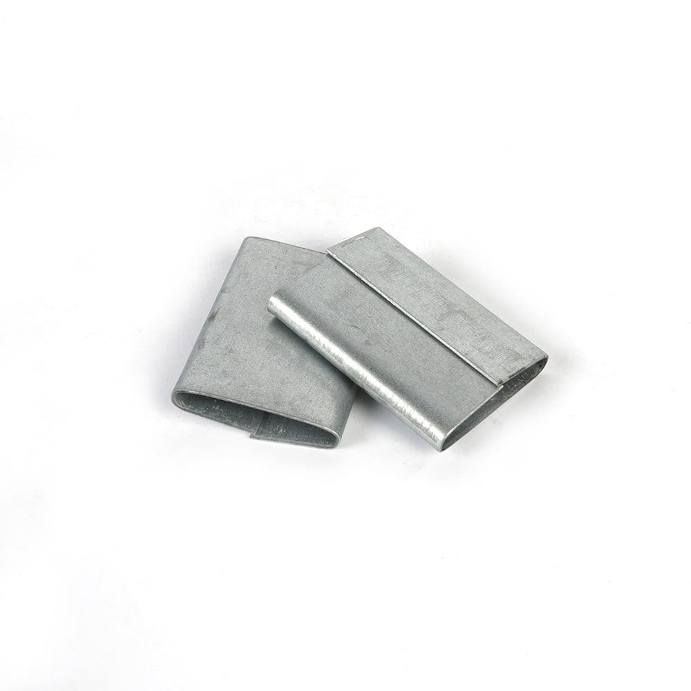 Boucle d'emballage galvanisée semi-ouverte Joint de feuillard en acier